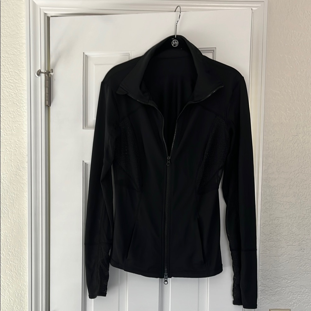 Zella Black Workout Jacket with Structured Silhouette, Size M